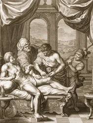 Telephus uzdrowiony rdzą tej samej włóczni, która go zraniła, 1731